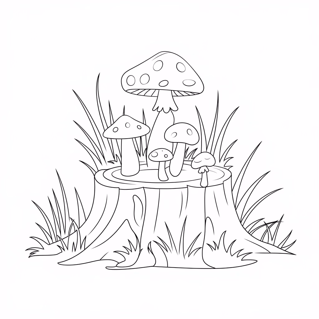 Natureza para colorir — desenho para imprimir