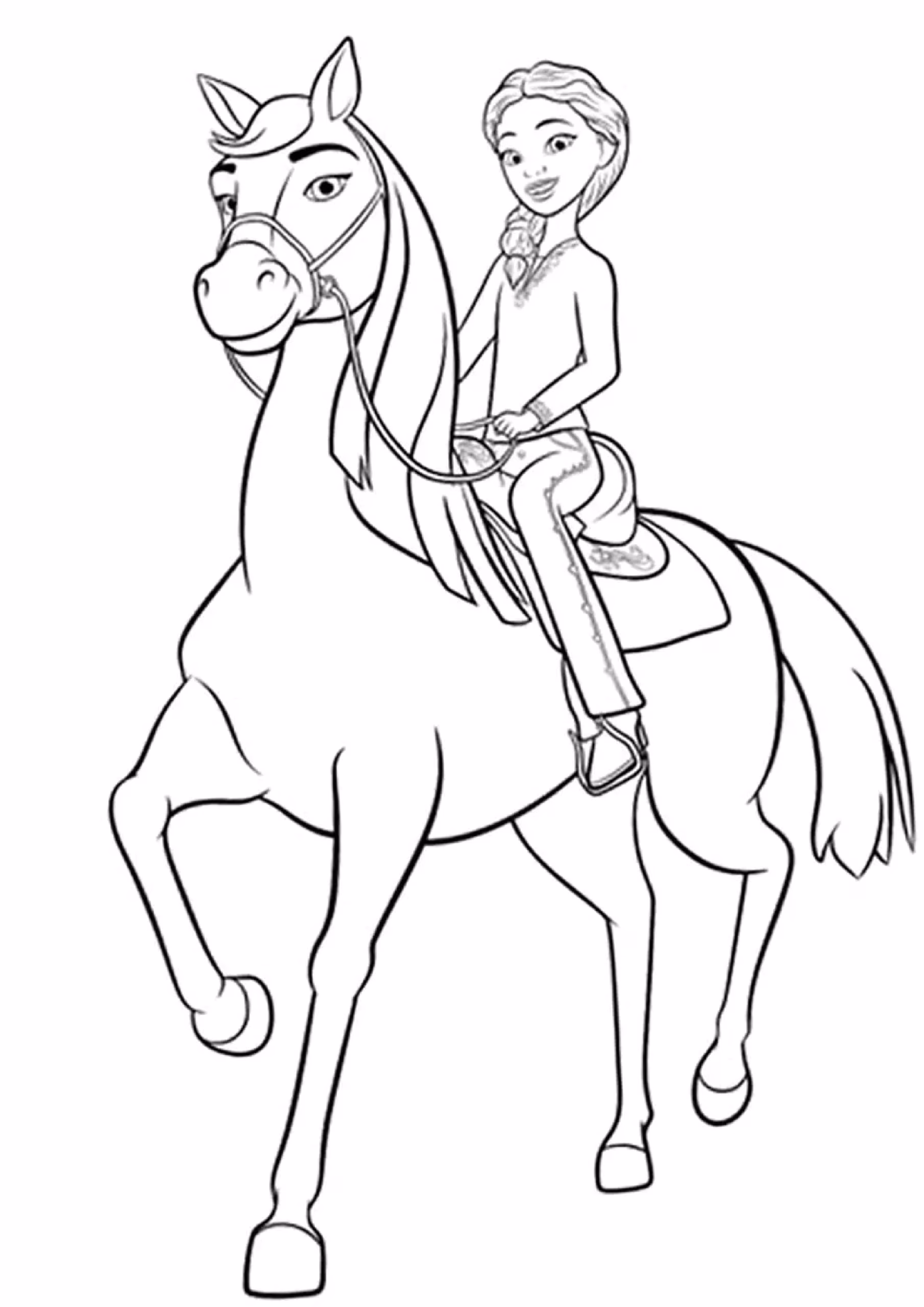Spirit e page para colorir — desenho para imprimir