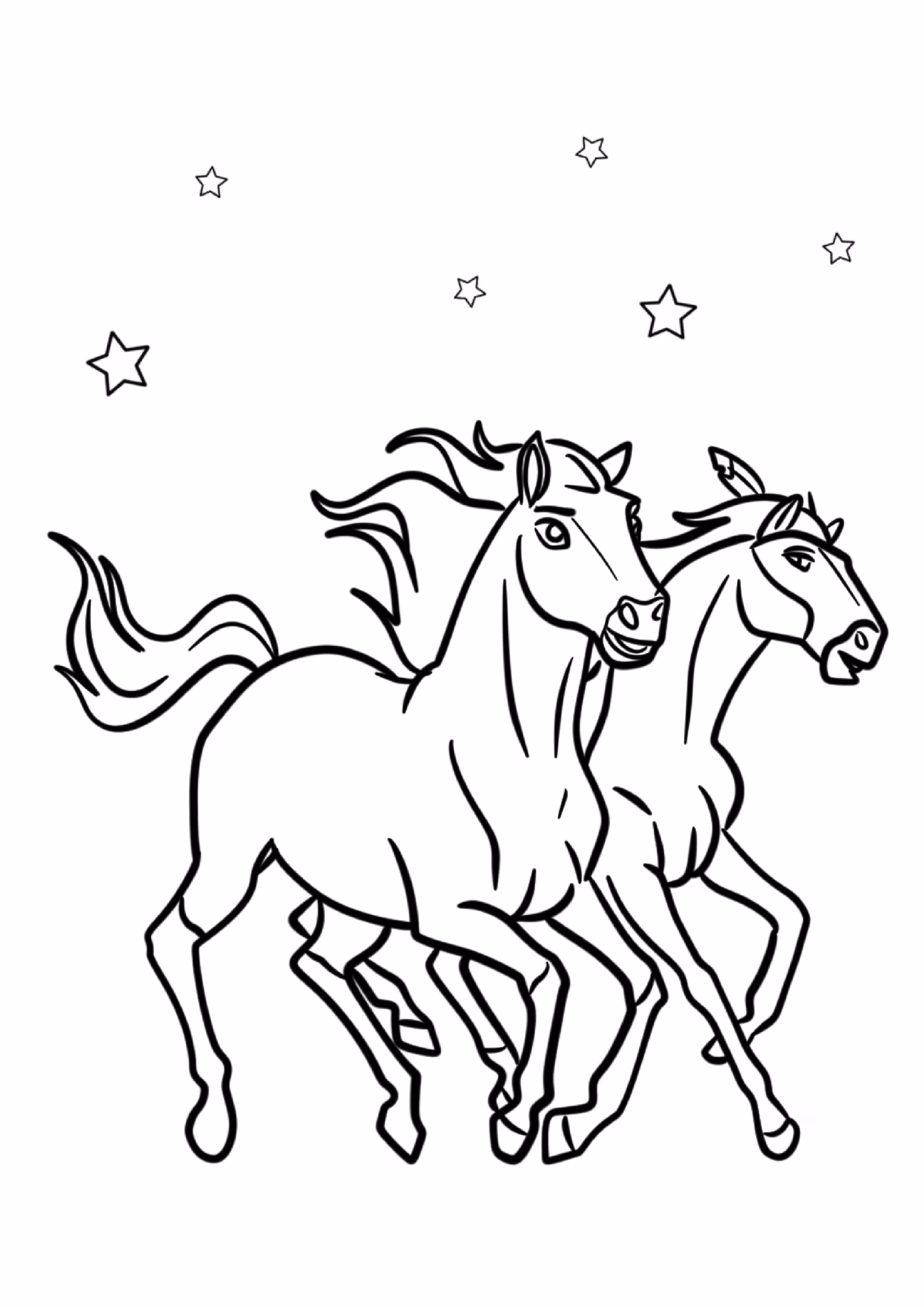 Spirit e page para colorir — desenho para imprimir