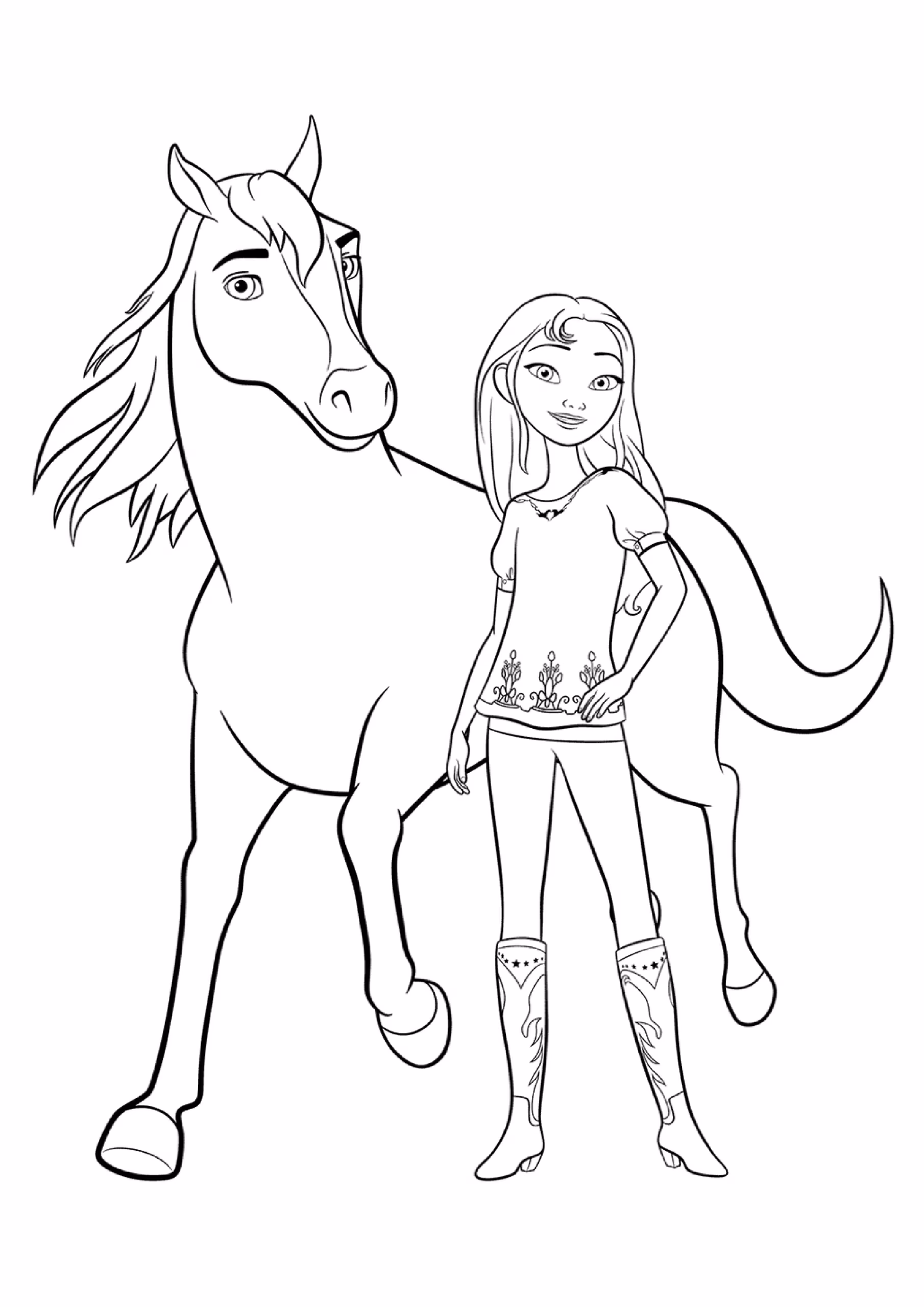 Spirit e page para colorir — desenho para imprimir