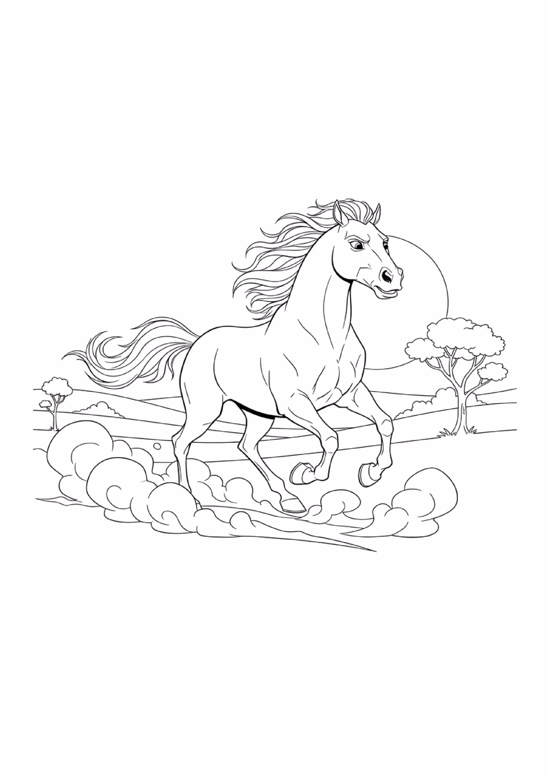 Spirit e page para colorir — desenho para imprimir