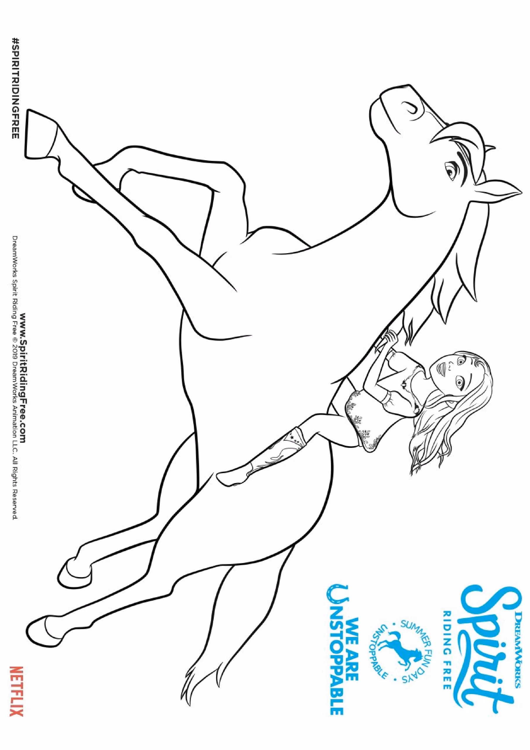 Spirit e page para colorir — desenho para imprimir