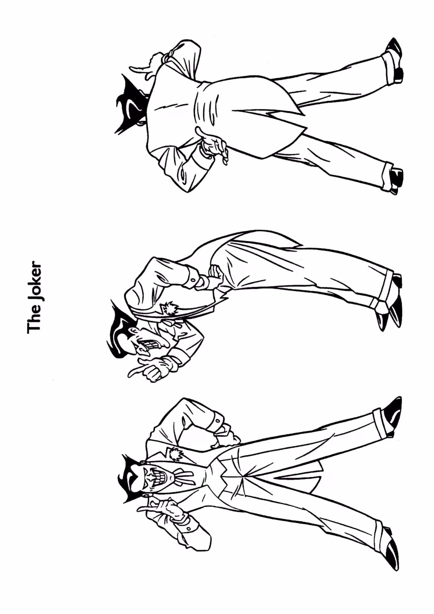 Coringa e para colorir — desenho para imprimir