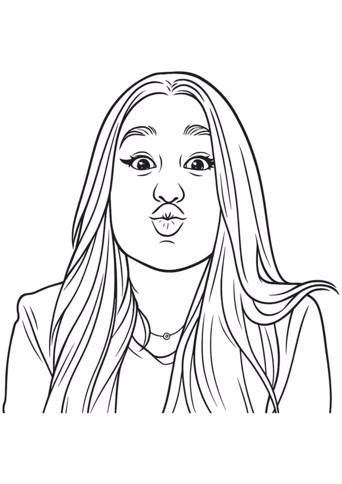 Emilly vick e para colorir — desenho para imprimir