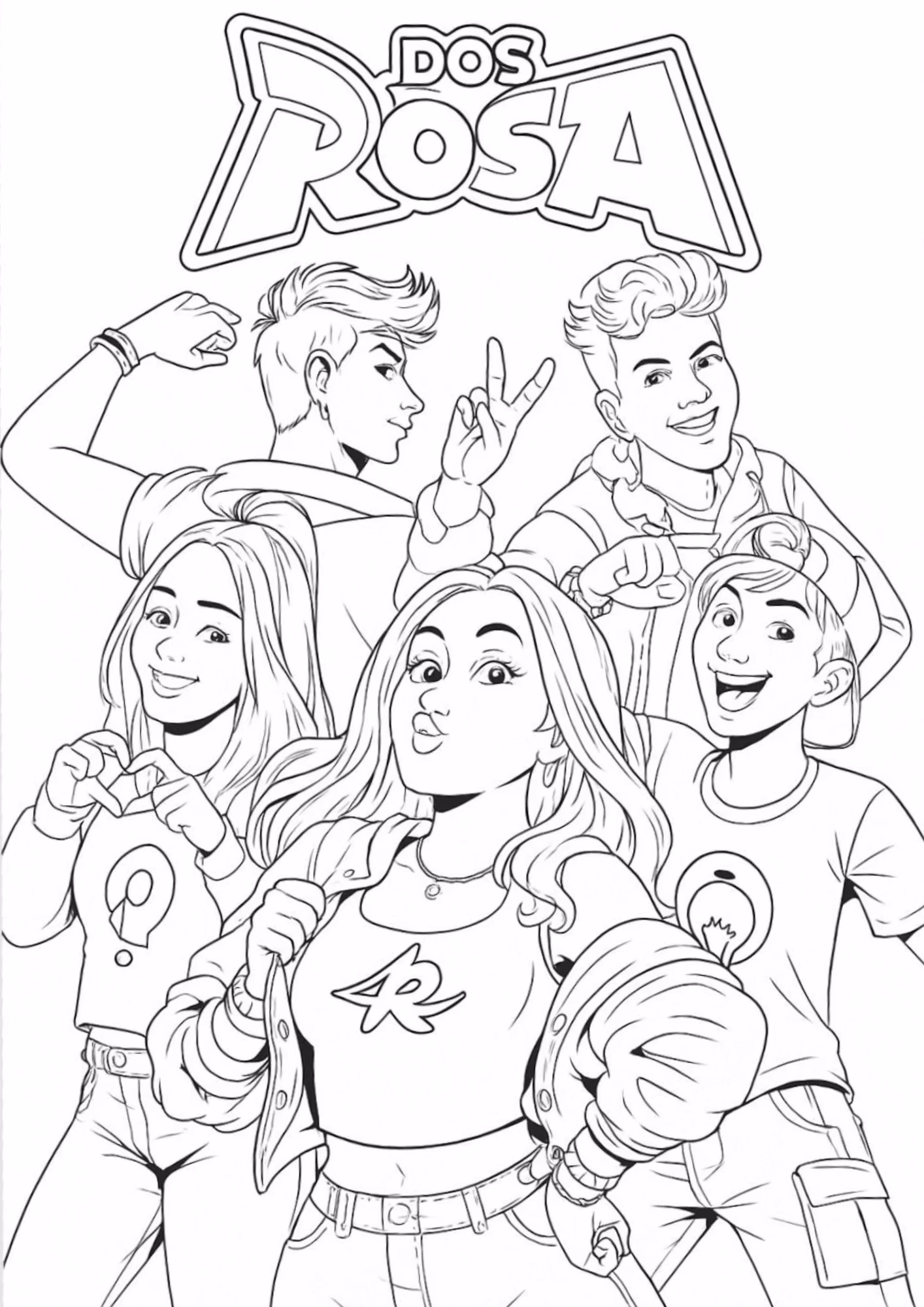 Emilly vick e para colorir — desenho para imprimir