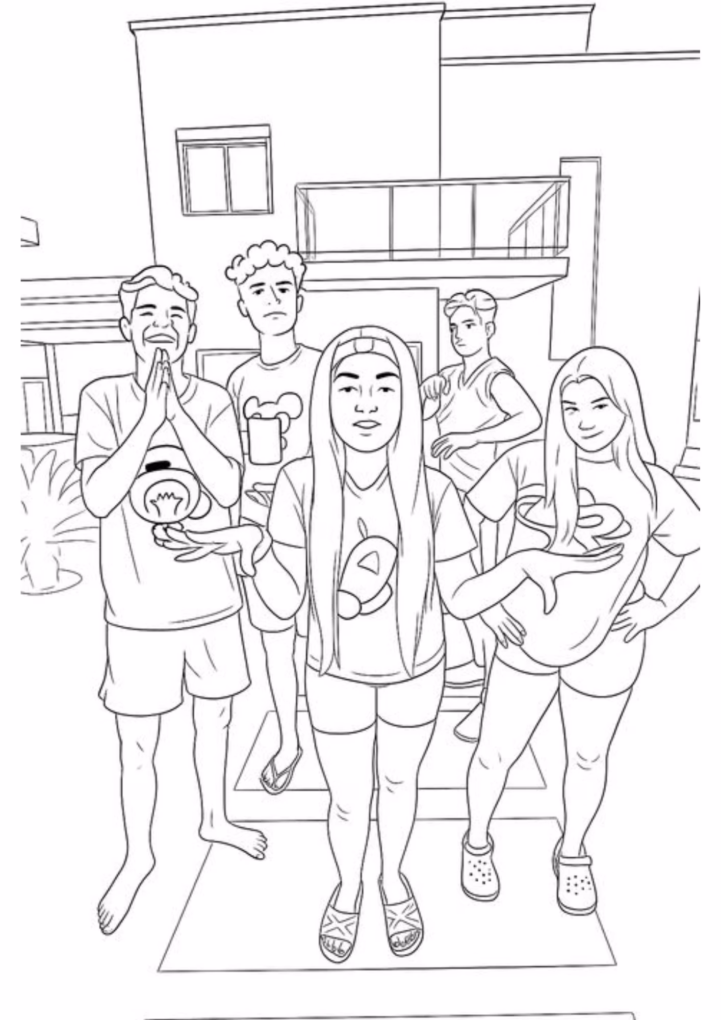 Emilly vick e para colorir — desenho para imprimir