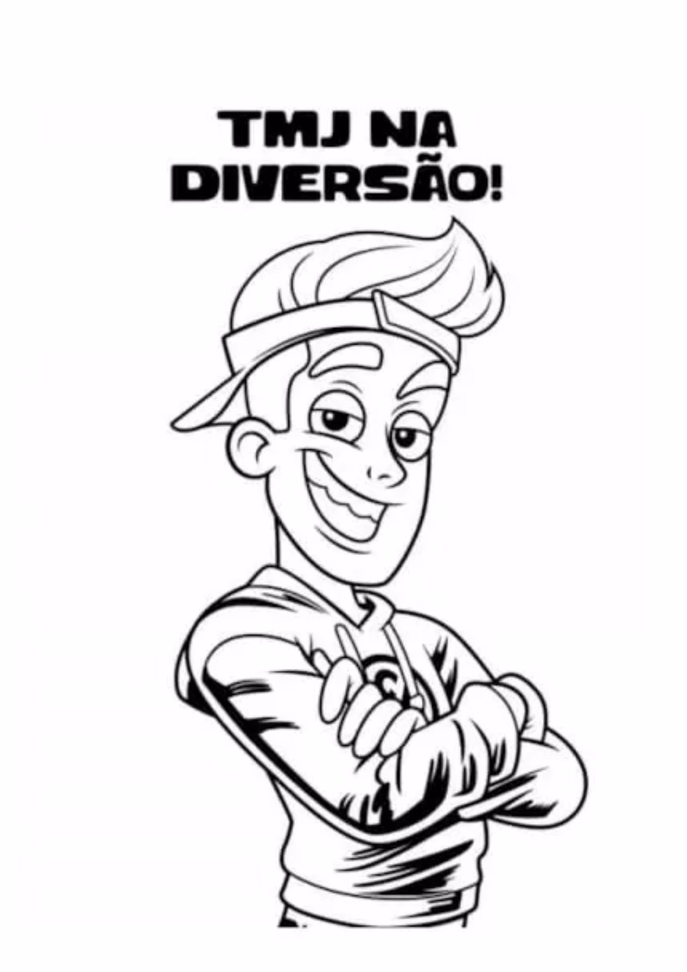 Enaldinho e para colorir — desenho para imprimir