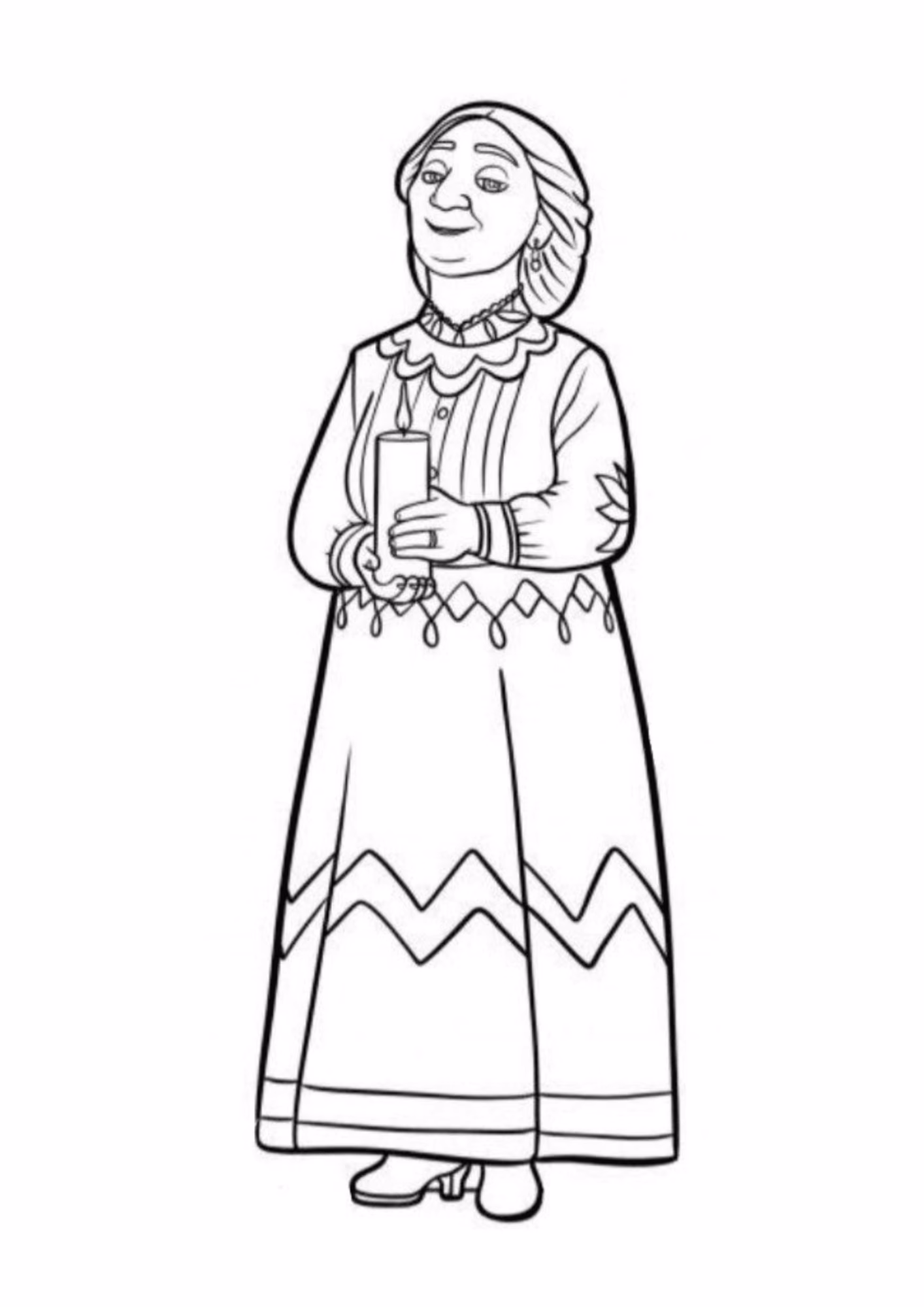 Encanto e para colorir — desenho para imprimir