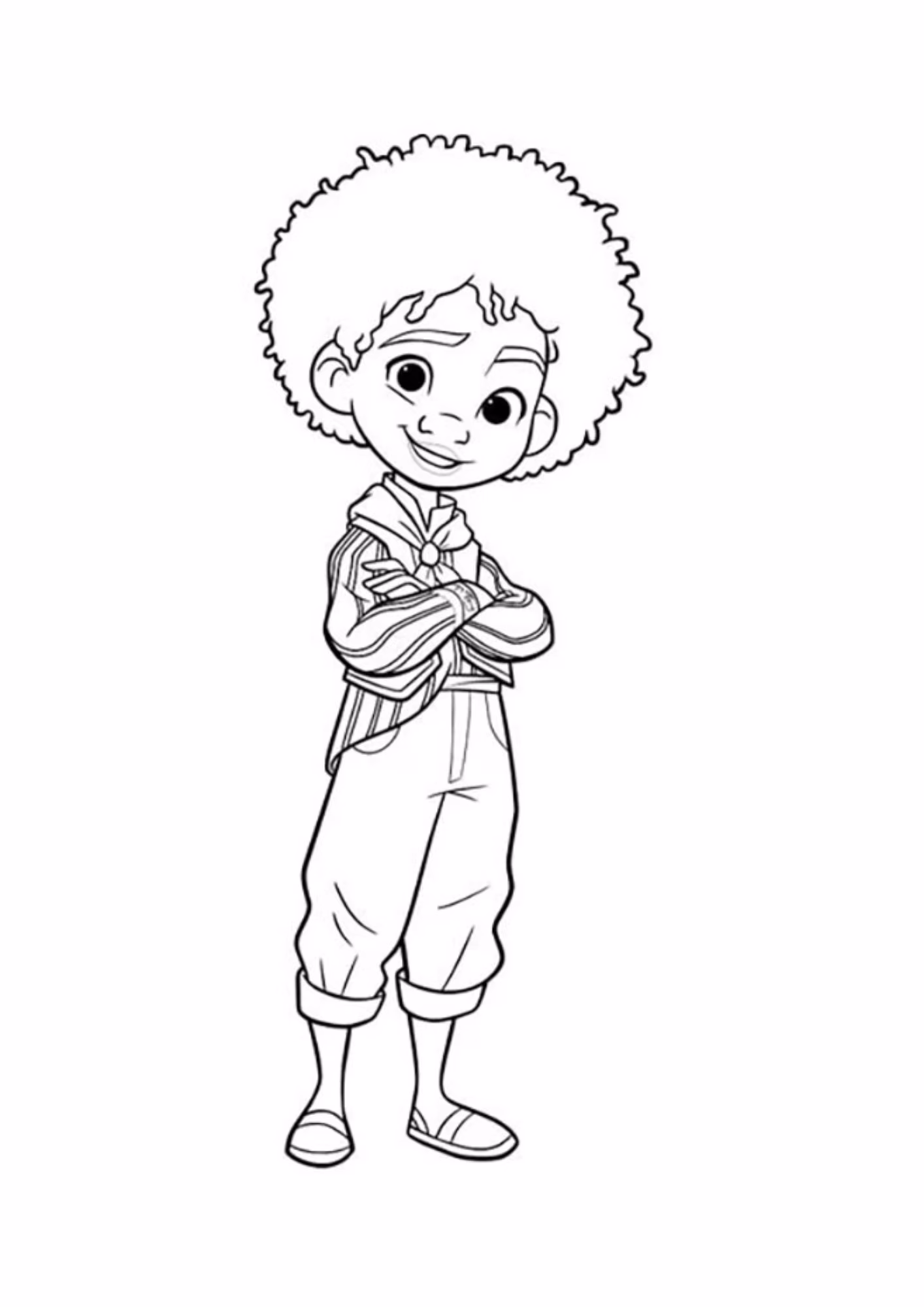 Encanto e para colorir — desenho para imprimir