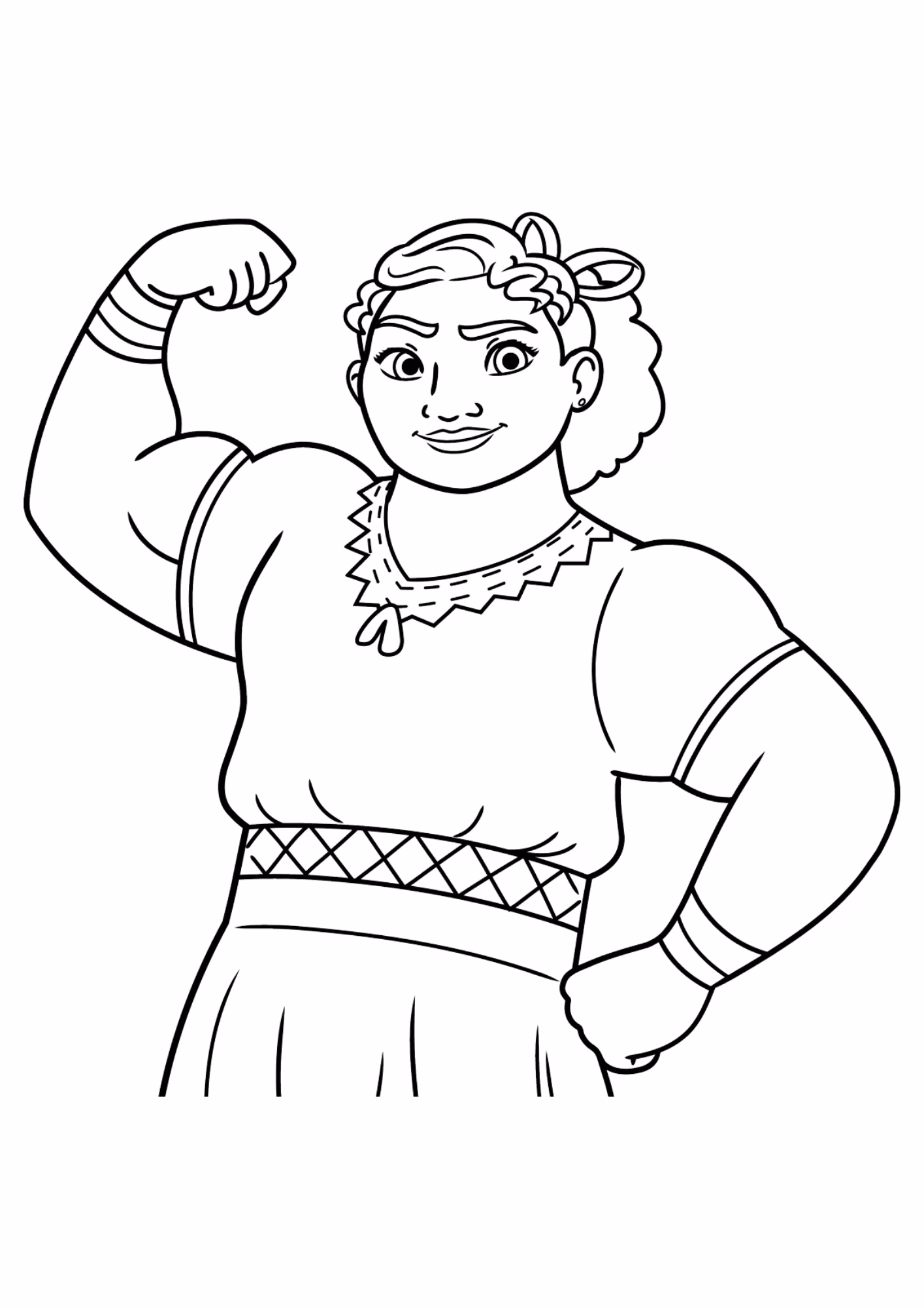 Encanto e para colorir — desenho para imprimir