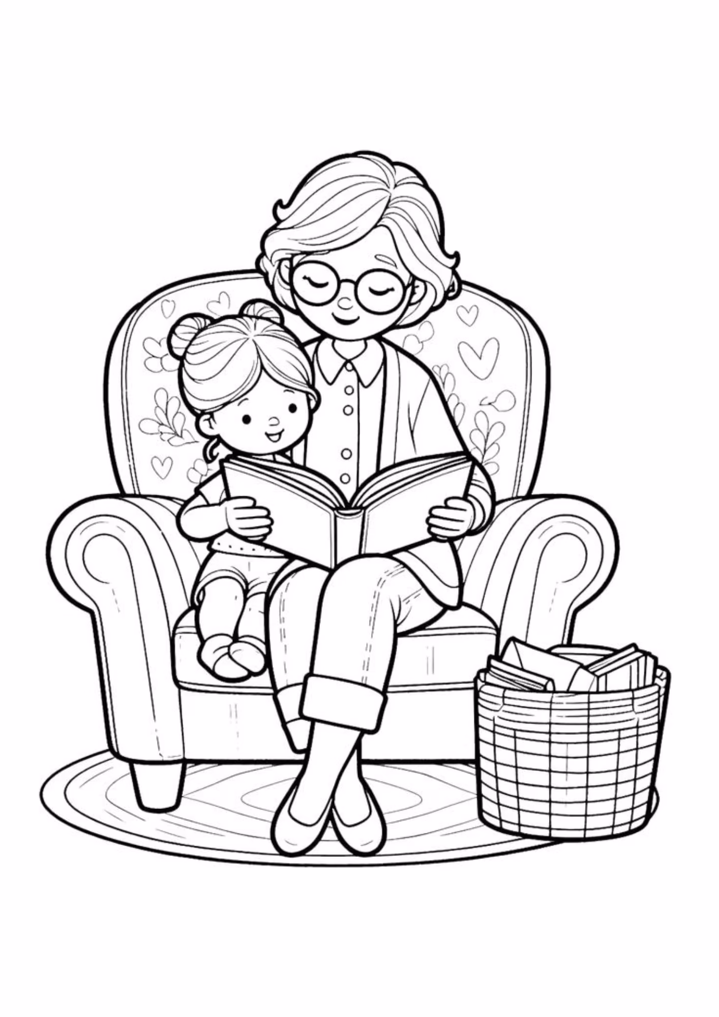 Avos e para colorir — desenho para imprimir