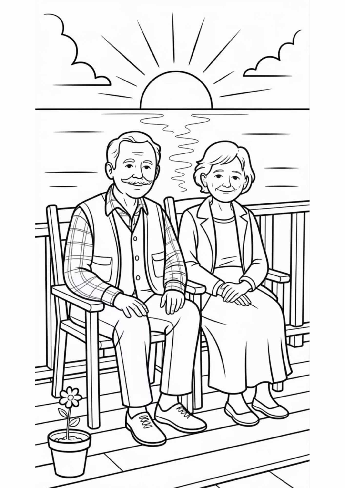 Avos e para colorir — desenho para imprimir