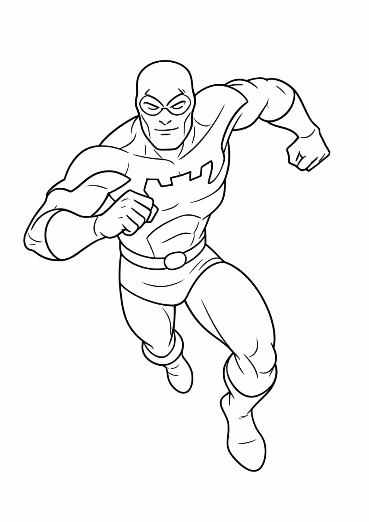 Besouro azul e para colorir — desenho para imprimir