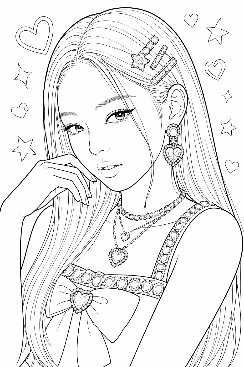 Blackpink para colorir — desenho para imprimir