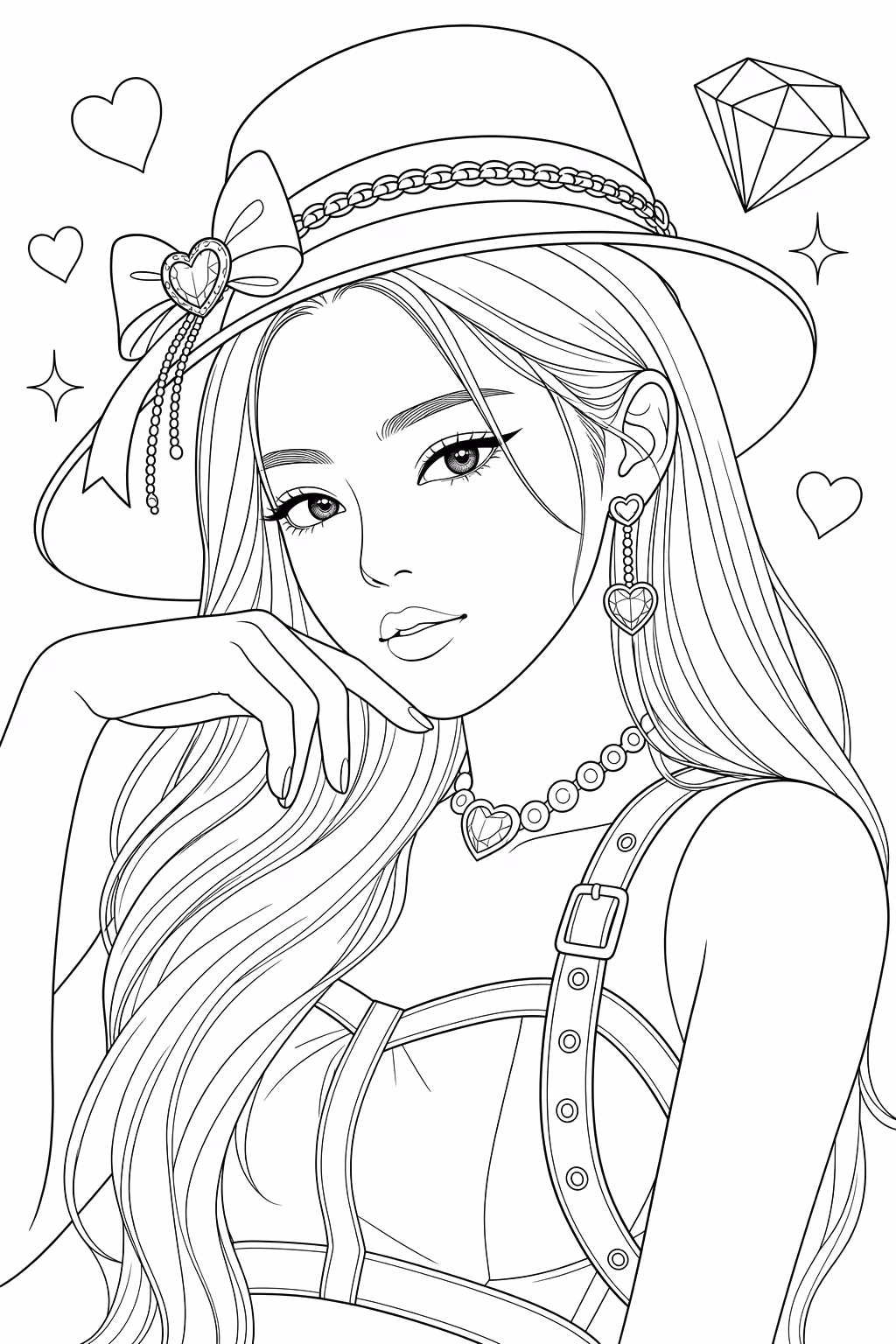 Blackpink para colorir — desenho para imprimir
