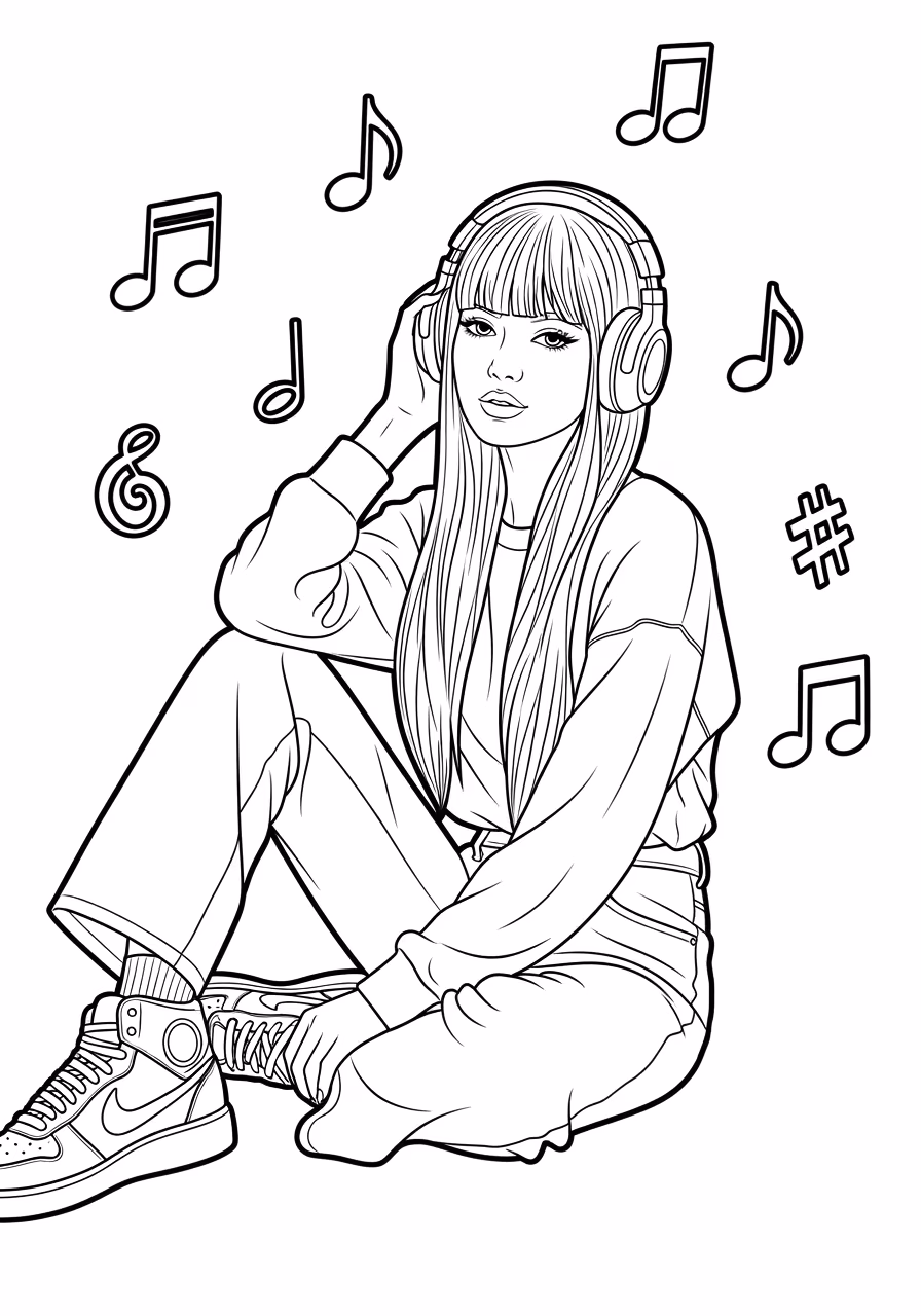 Blackpink para colorir — desenho para imprimir
