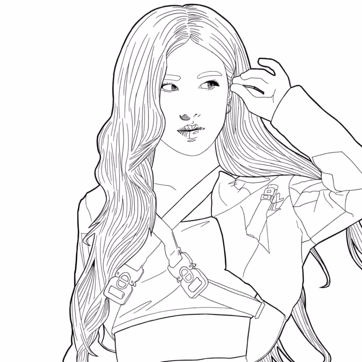 Blackpink para colorir — desenho para imprimir