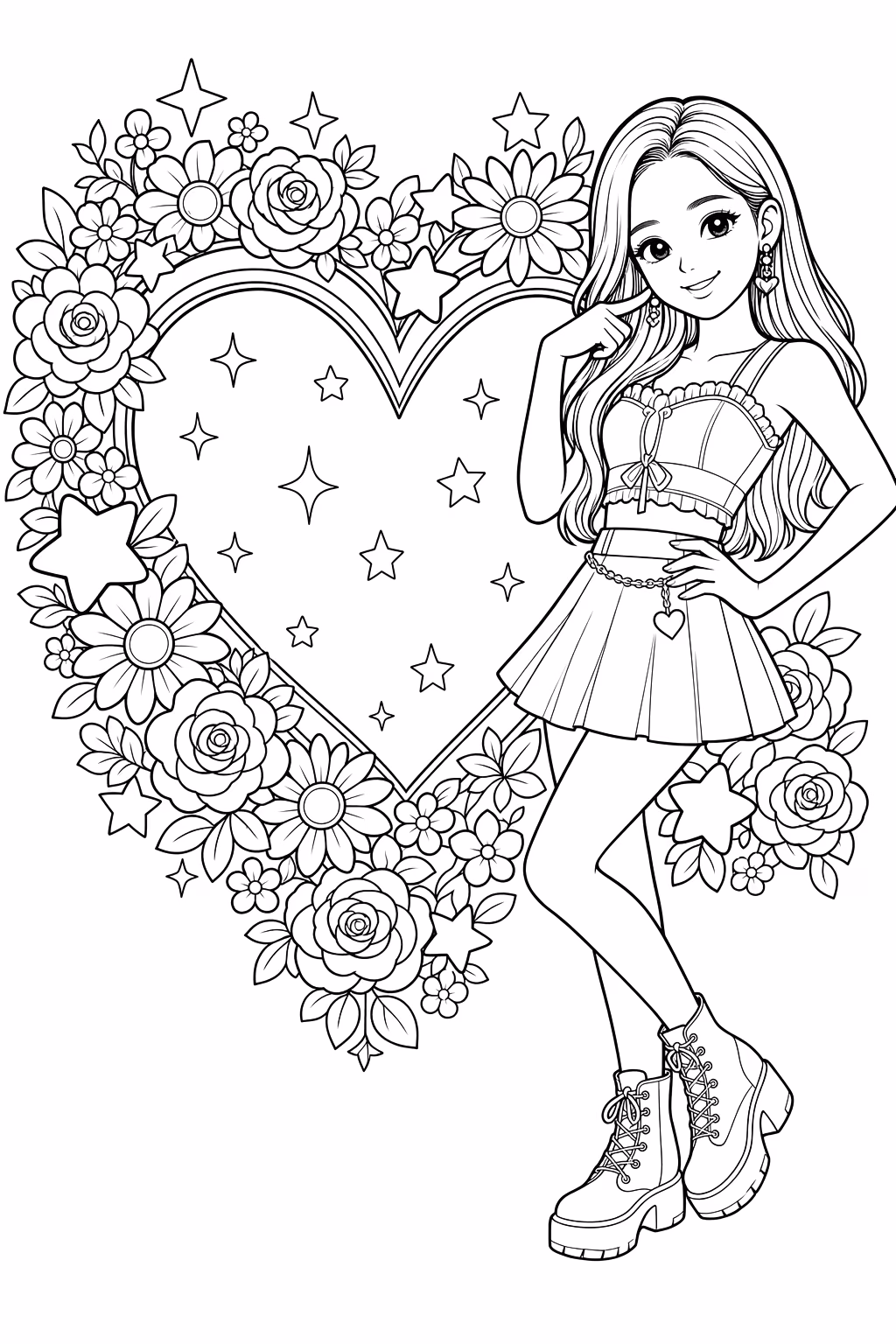 Blackpink para colorir — desenho para imprimir