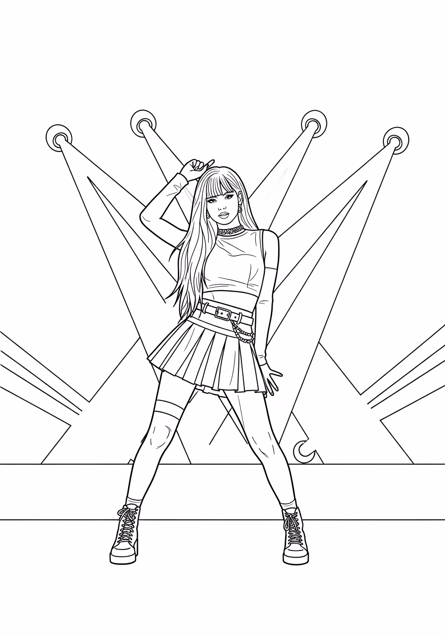 Blackpink para colorir — desenho para imprimir