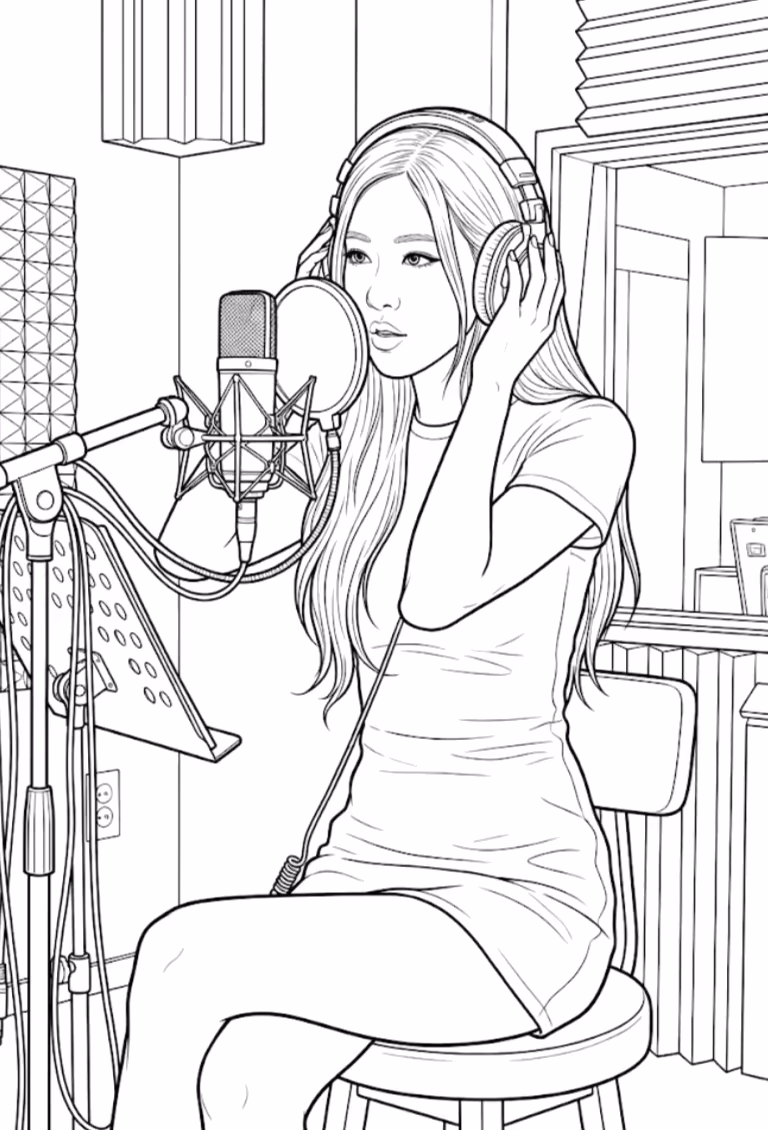 Blackpink para colorir — desenho para imprimir
