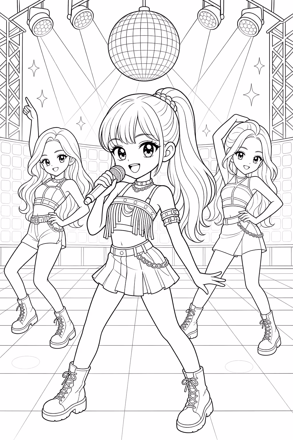 Blackpink para colorir — desenho para imprimir