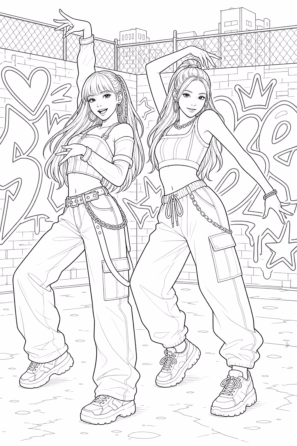 Blackpink para colorir — desenho para imprimir