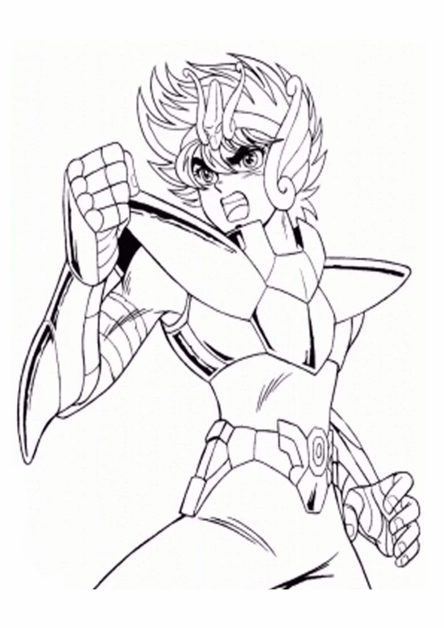 Cavaleiros do zodiaco e para colorir — desenho para imprimir