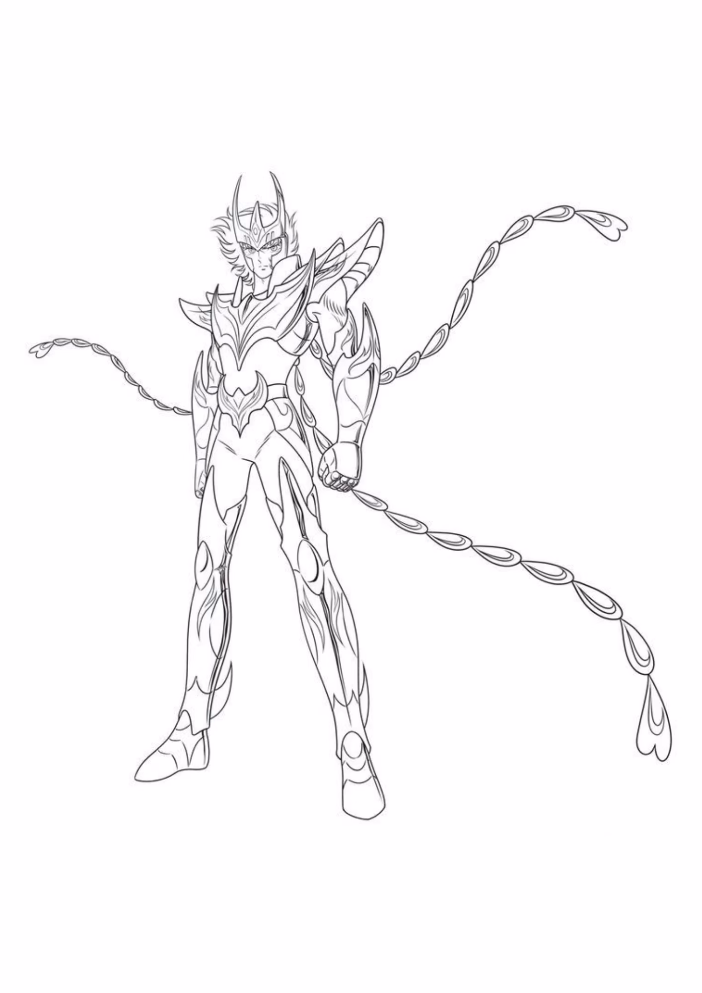 Cavaleiros do zodiaco e para colorir — desenho para imprimir