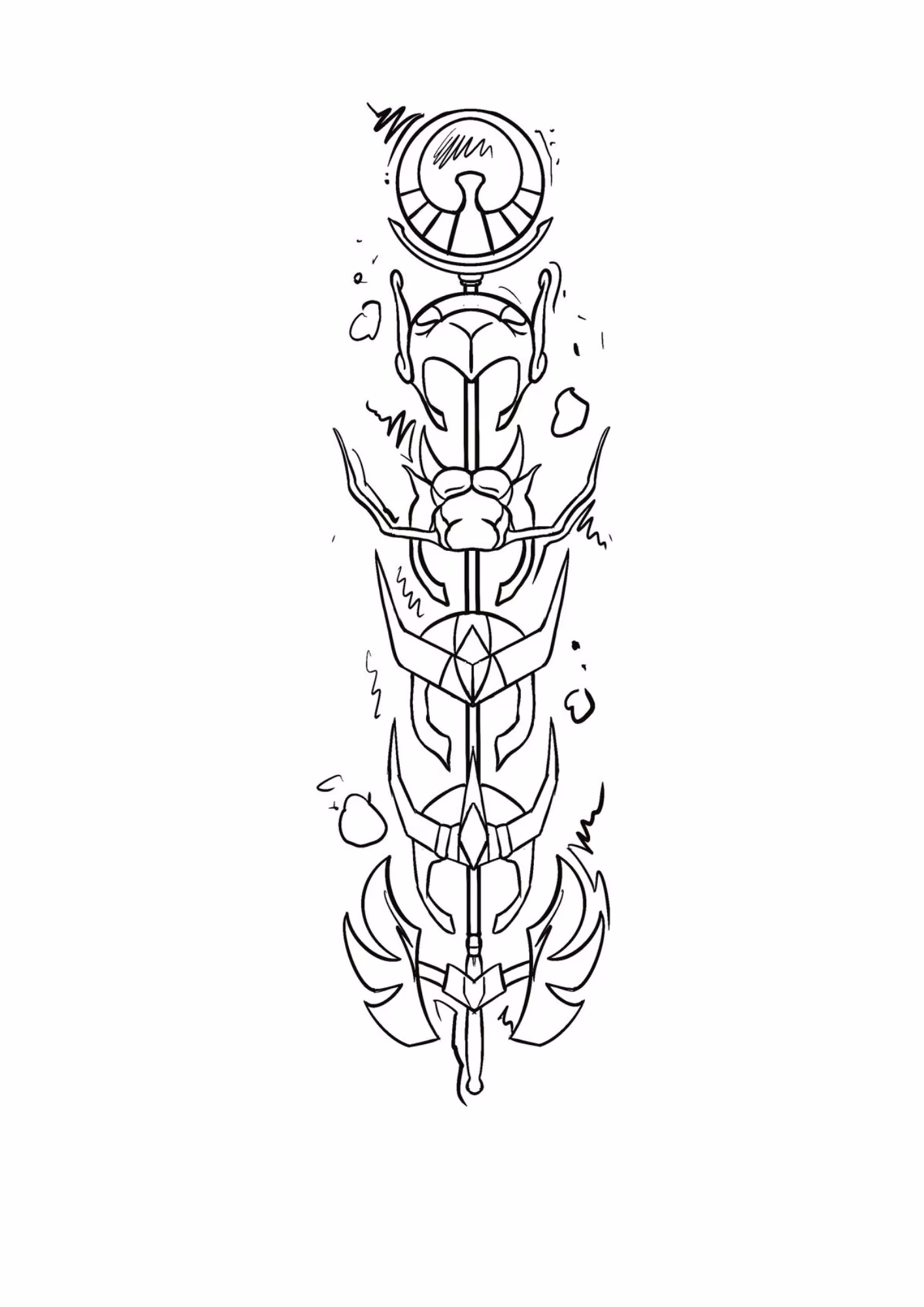 Cavaleiros do zodiaco e para colorir — desenho para imprimir