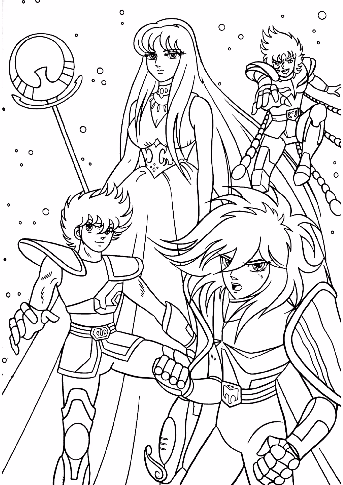 Cavaleiros do zodiaco e para colorir — desenho para imprimir