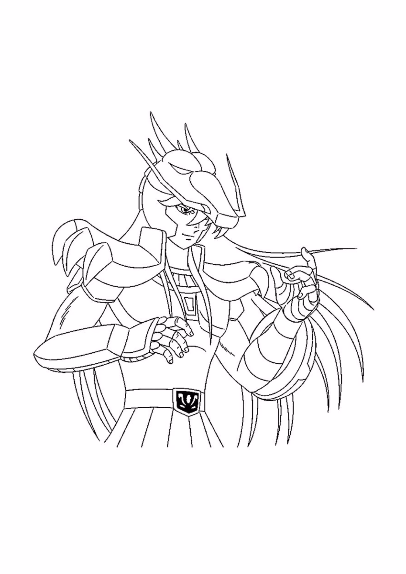 Cavaleiros do zodiaco e para colorir — desenho para imprimir