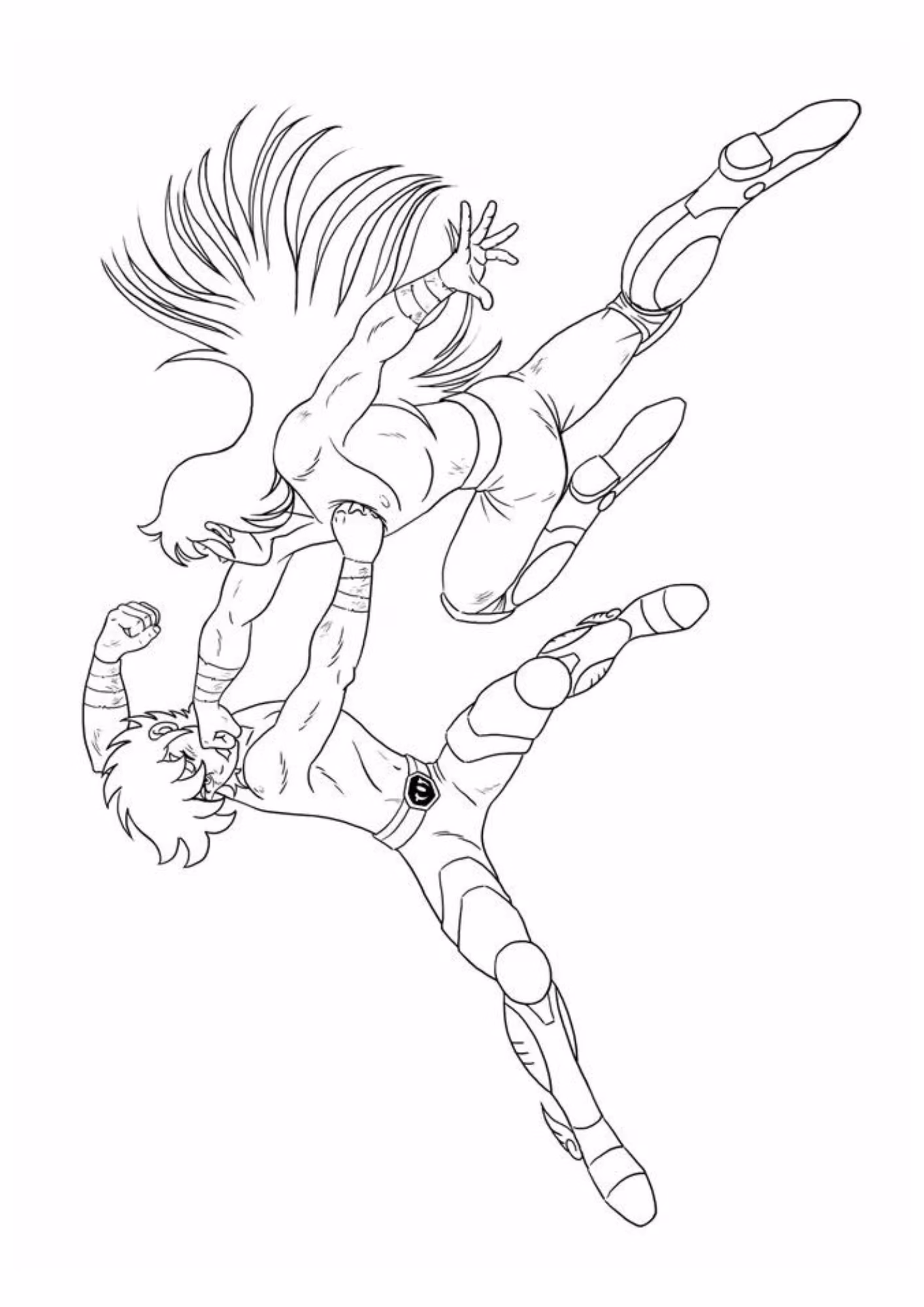 Cavaleiros do zodiaco e para colorir — desenho para imprimir