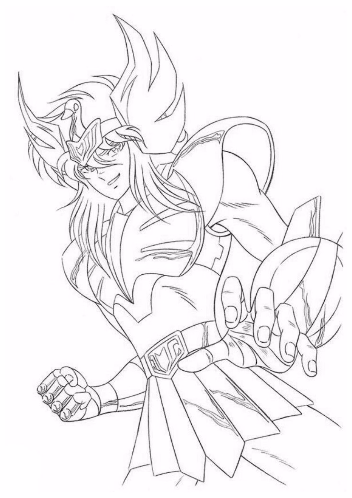 Cavaleiros do zodiaco e para colorir — desenho para imprimir