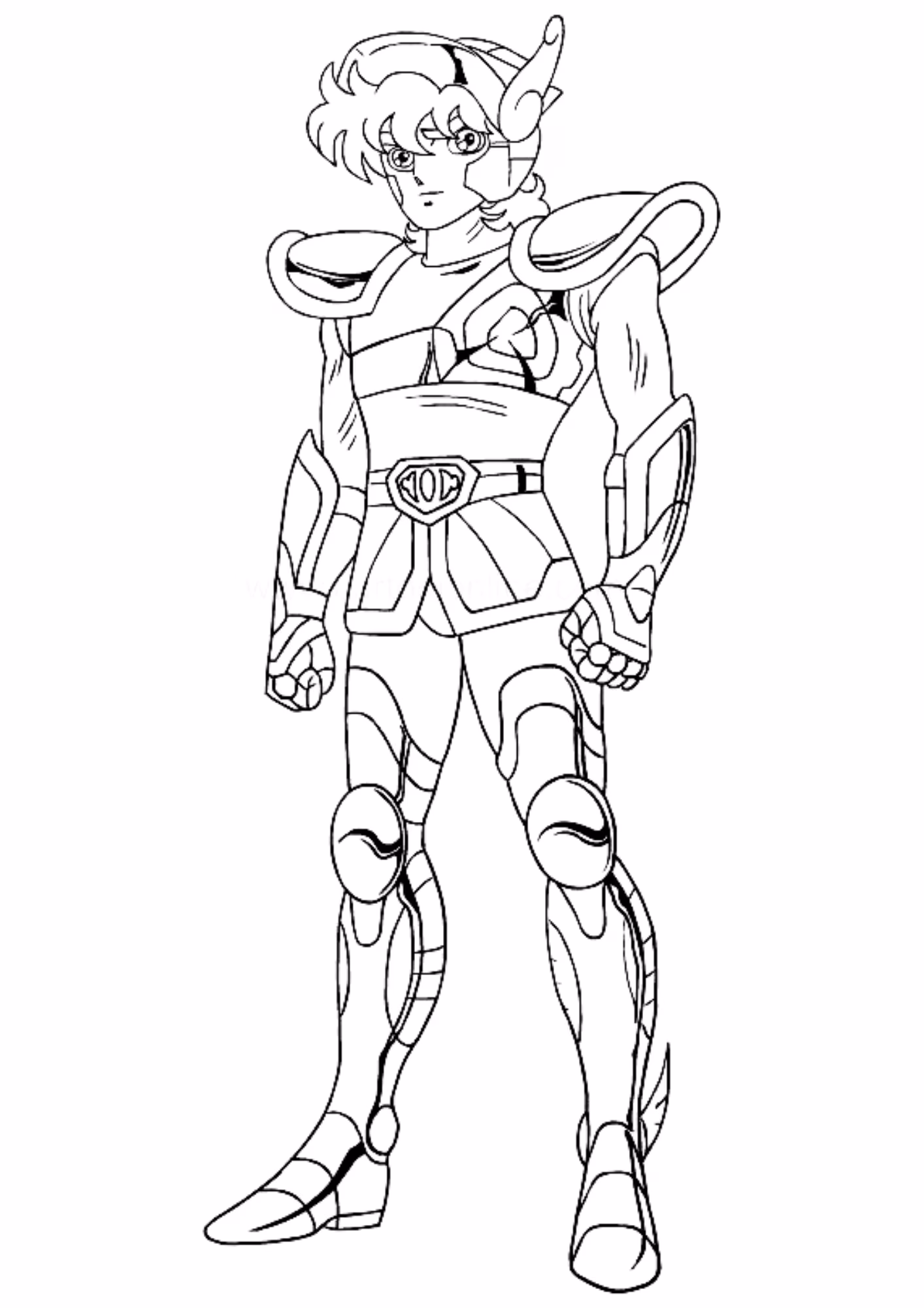 Cavaleiros do zodiaco e para colorir — desenho para imprimir