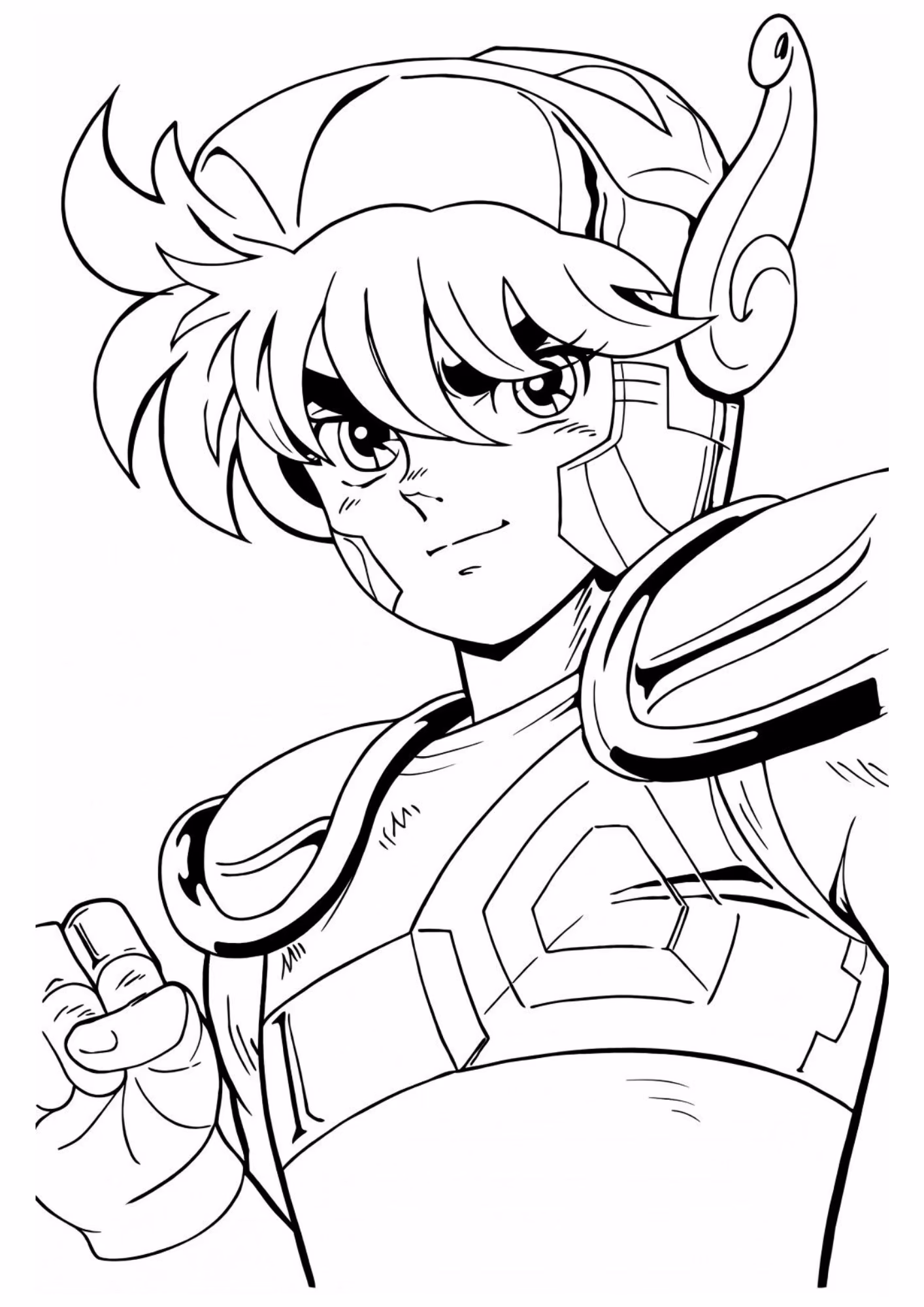Cavaleiros do zodiaco e para colorir — desenho para imprimir