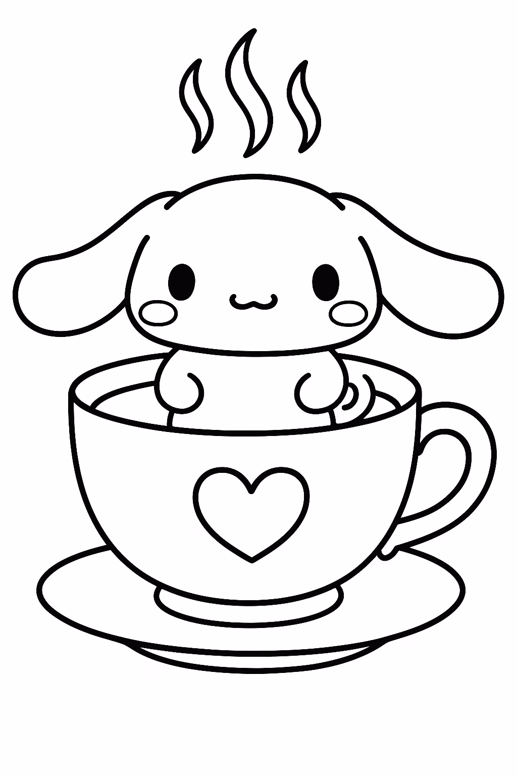Cinnamoroll para colorir — desenho para imprimir
