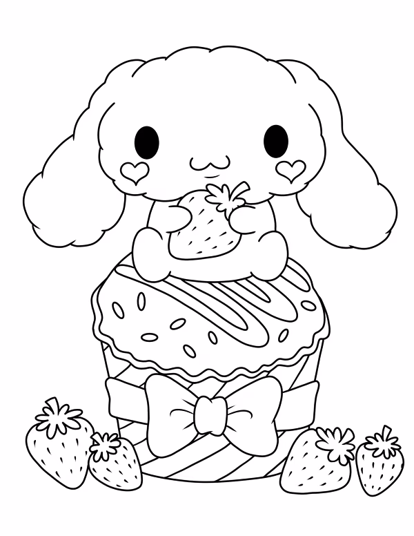 Cinnamoroll para colorir — desenho para imprimir