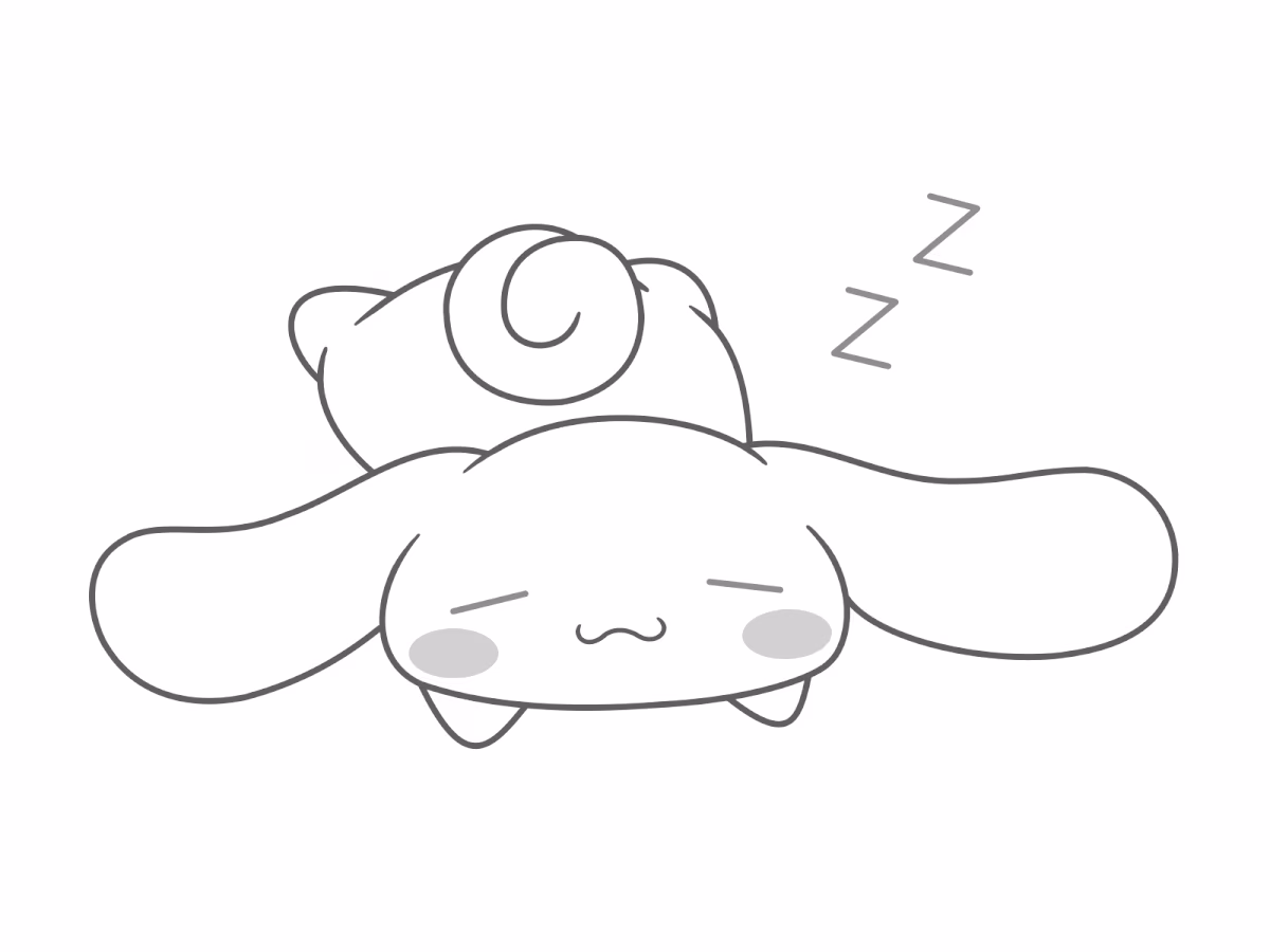 Cinnamoroll para colorir — desenho para imprimir