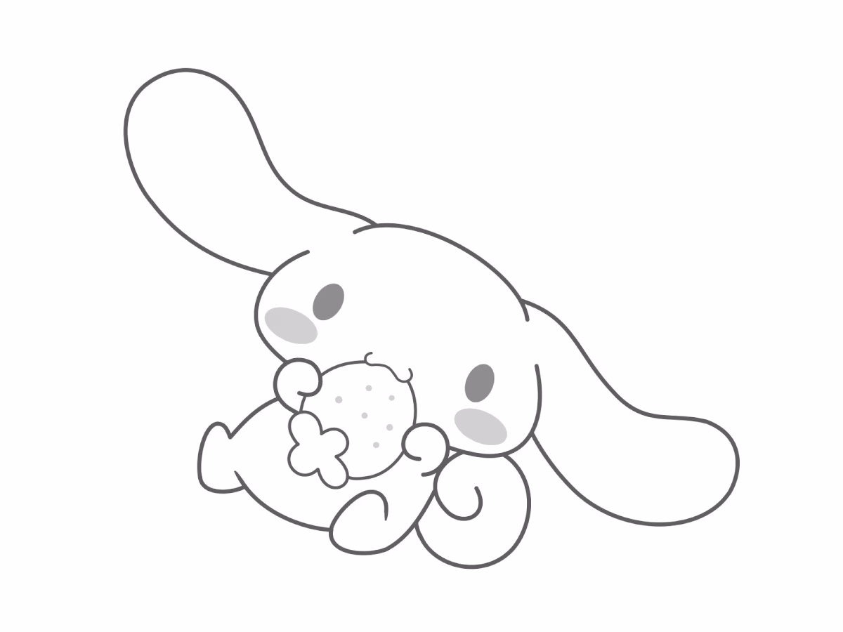 Cinnamoroll para colorir — desenho para imprimir
