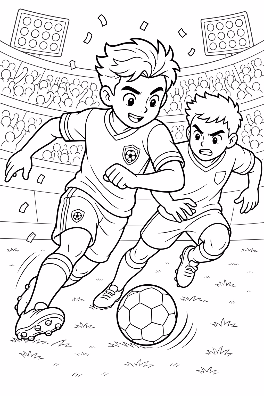 Copa do mundo para colorir — desenho para imprimir