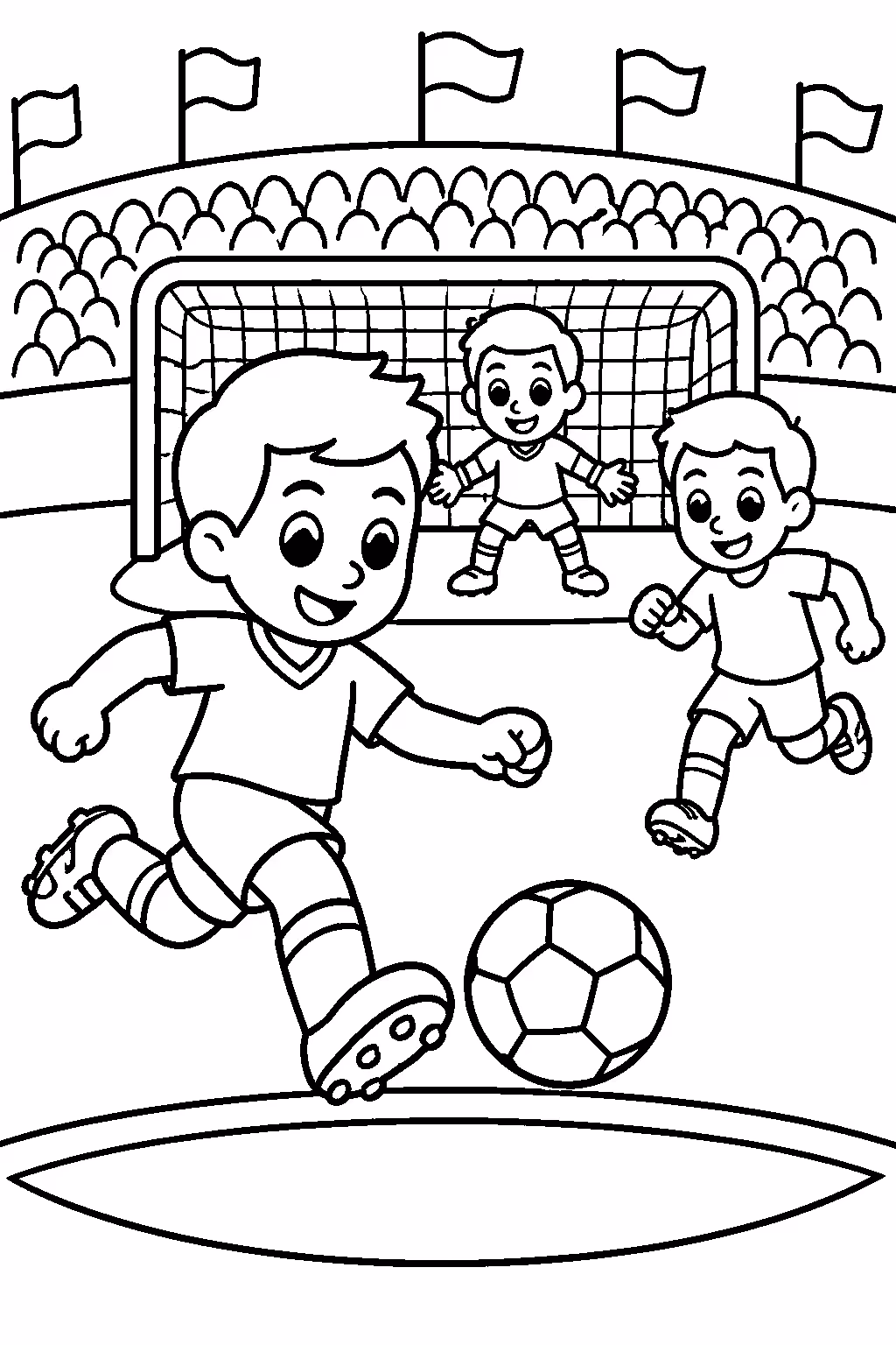 Copa do mundo para colorir — desenho para imprimir