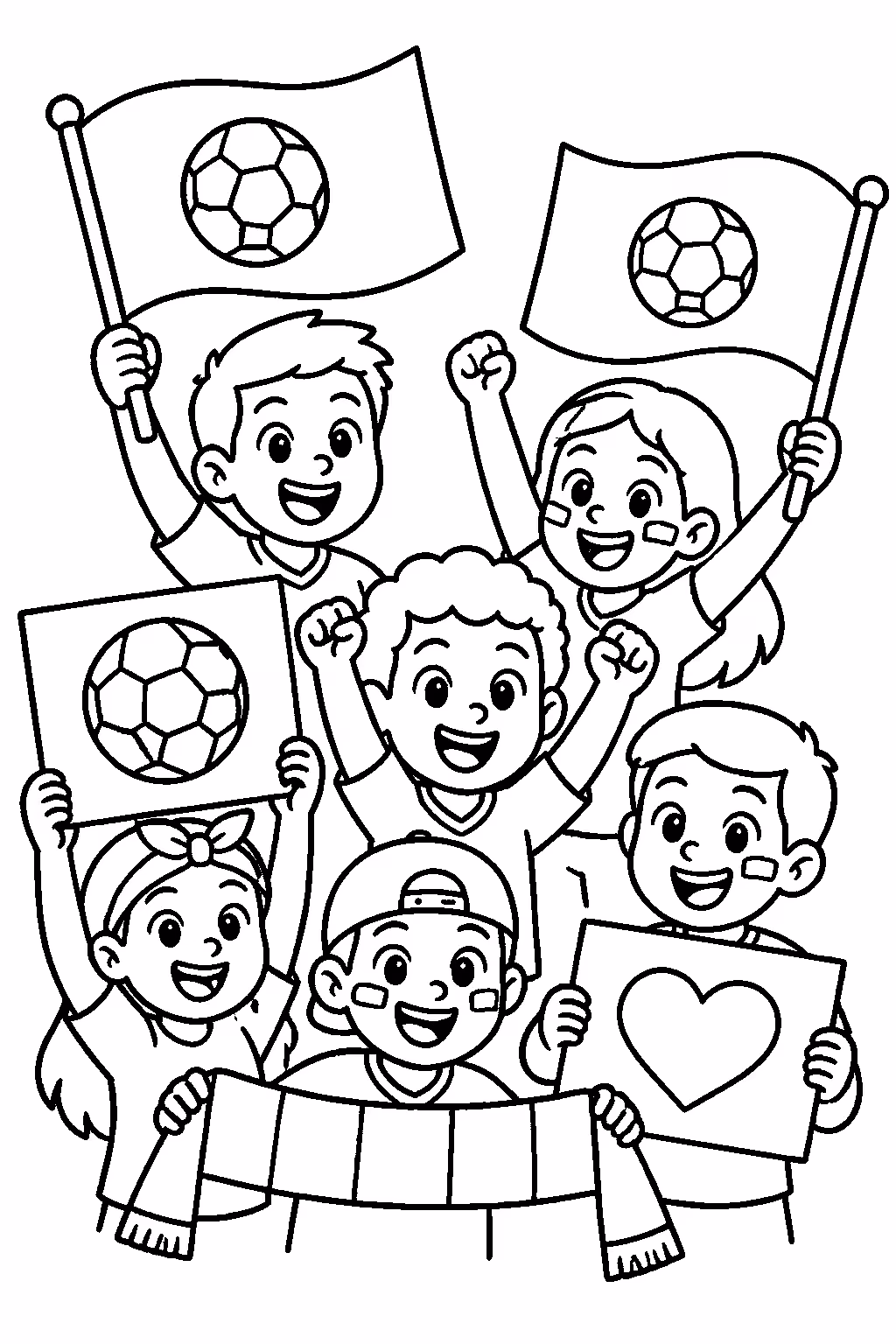 Copa do mundo para colorir — desenho para imprimir