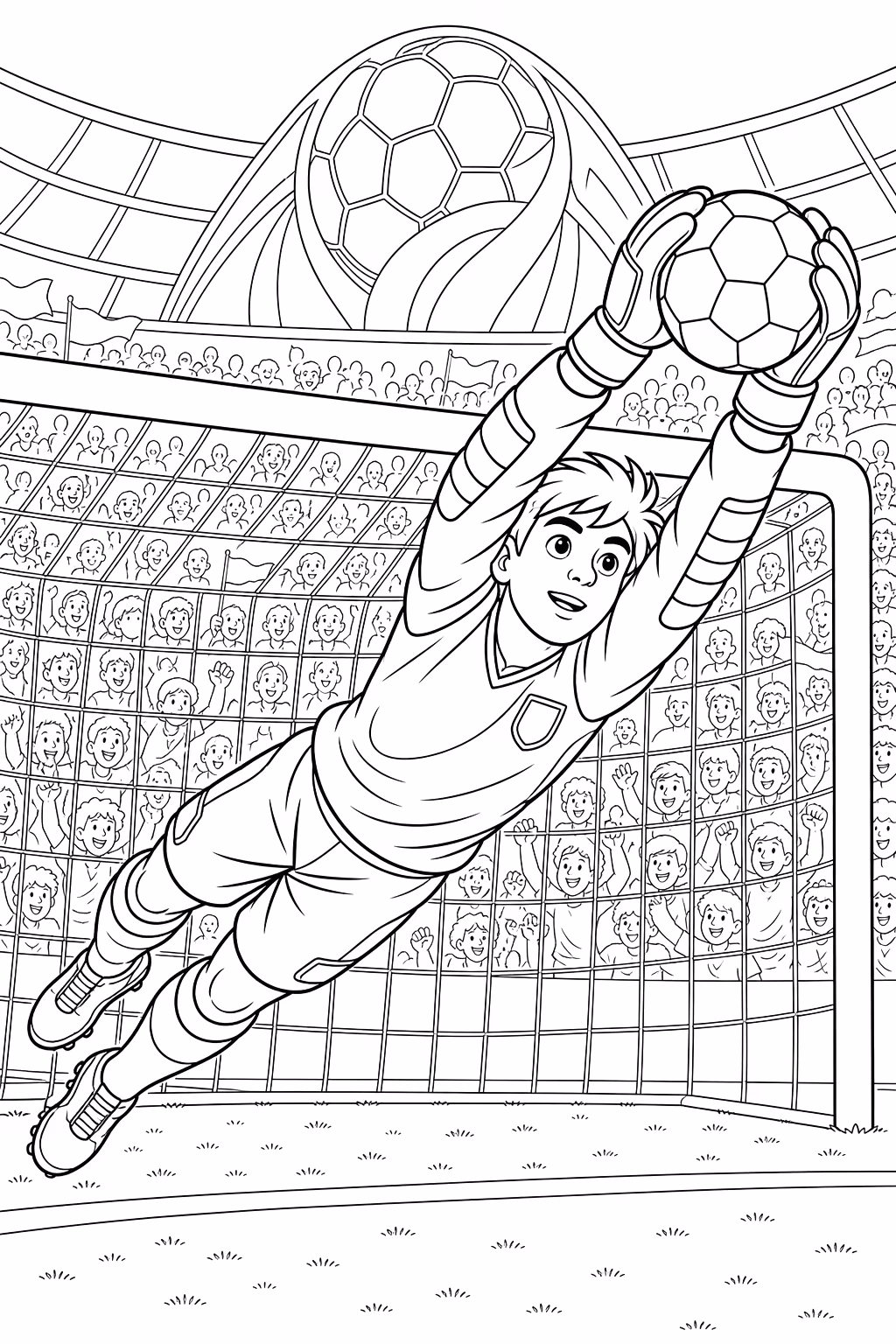 Copa do mundo para colorir — desenho para imprimir