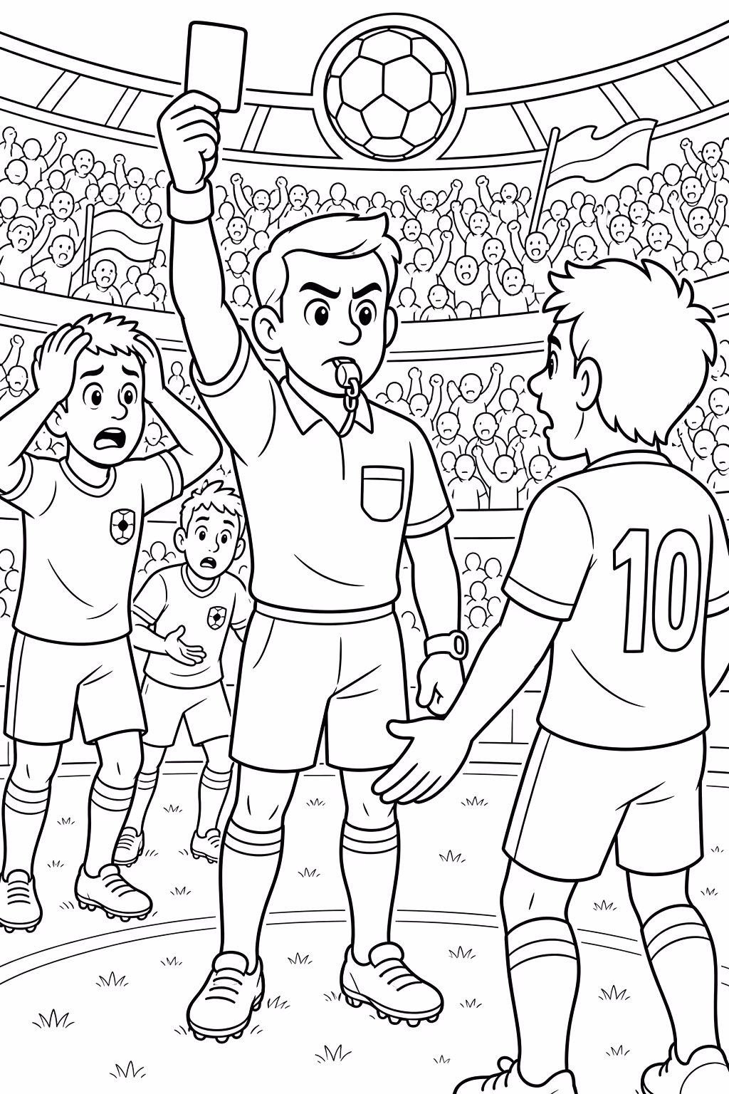 Copa do mundo para colorir — desenho para imprimir