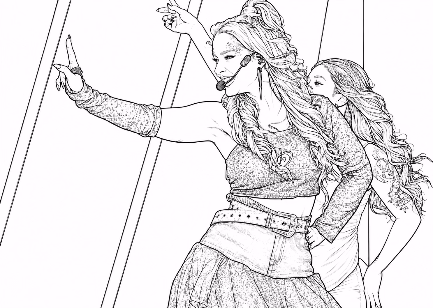 Emilly vick para colorir — desenho para imprimir
