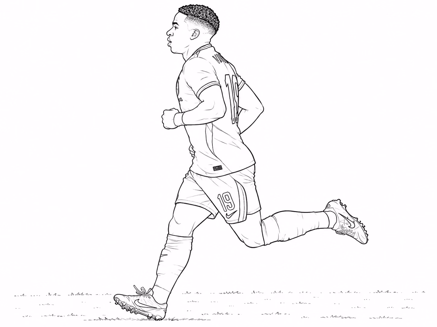 Endrick para colorir — desenho para imprimir