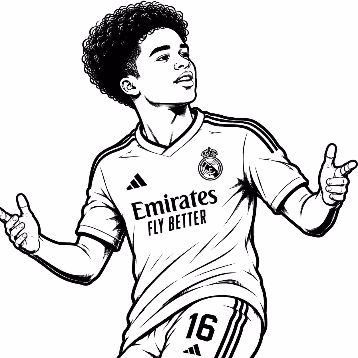 Endrick para colorir — desenho para imprimir
