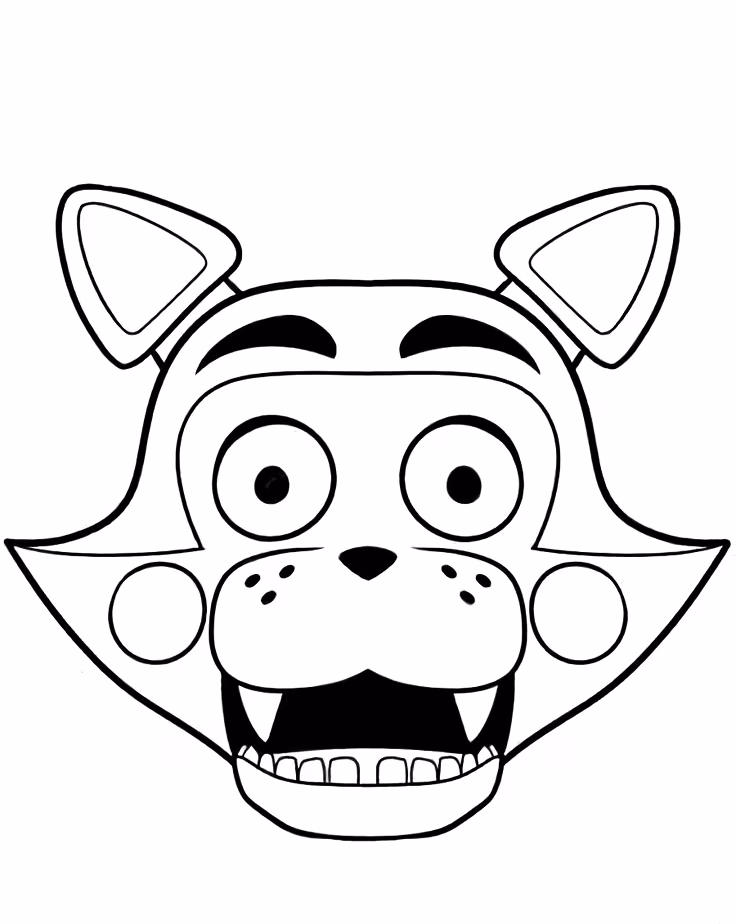 Fnaf para colorir — desenho para imprimir