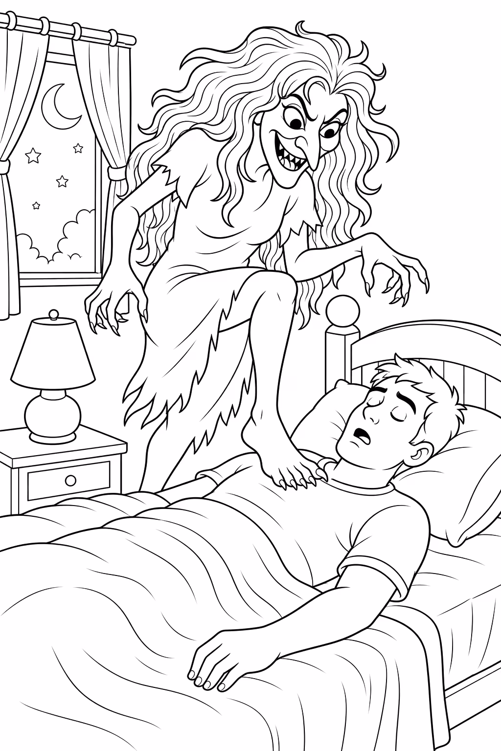 Folclore para colorir — desenho para imprimir