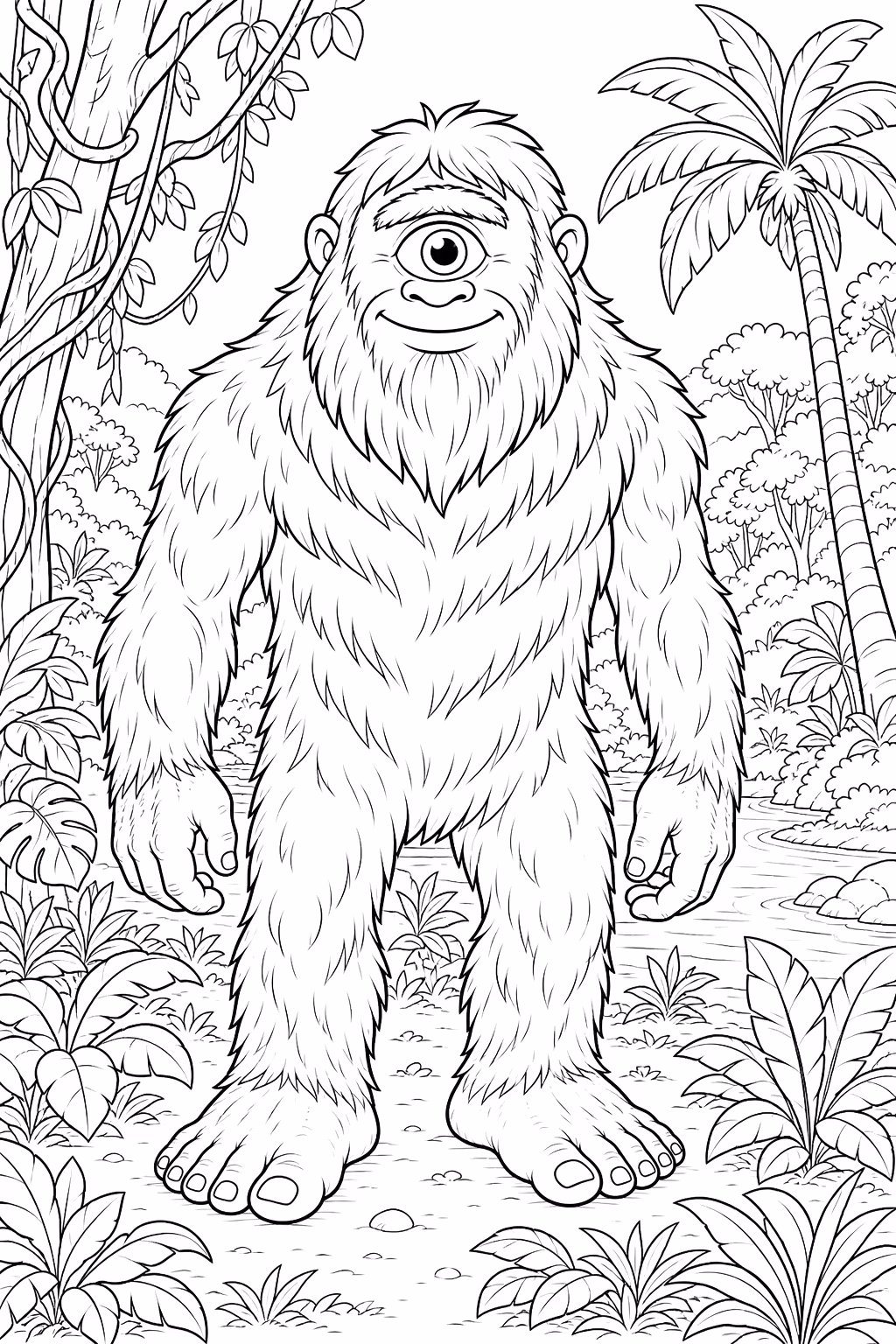 Folclore para colorir — desenho para imprimir